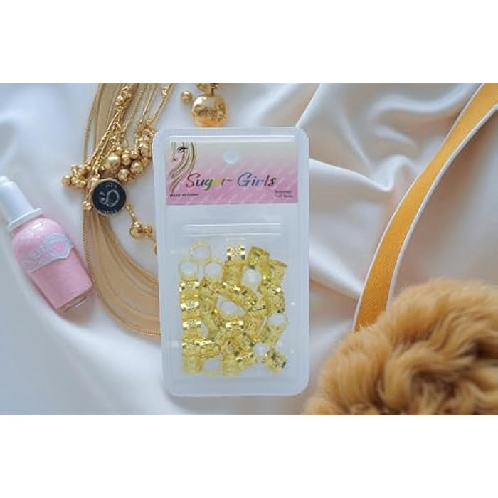Women's Fashionable Hair Beads Set - Gold - Image 2